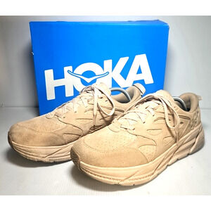 Hoka Clifton L Suede Size 11.5 (M), 12.5 (W)Brown Casual Athletic Running Shoes